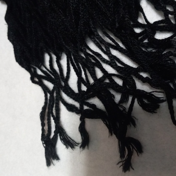 Animal Print Brown & Beige Shawl & Black Textured Scarf, Set of 2 - Picture 7 of 8